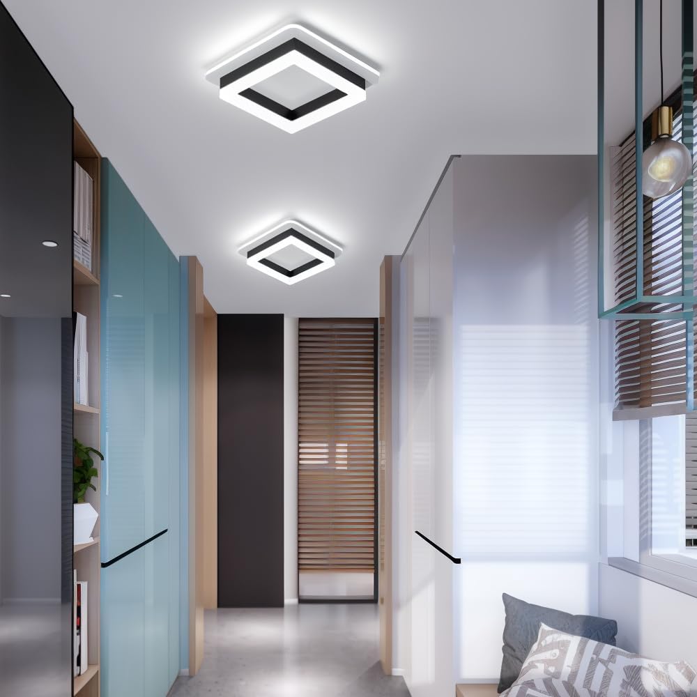 Avtoit | Slim Square Modern LED Ceiling Light – Minimalist Flush-Mount for Soft Ambient Lighting