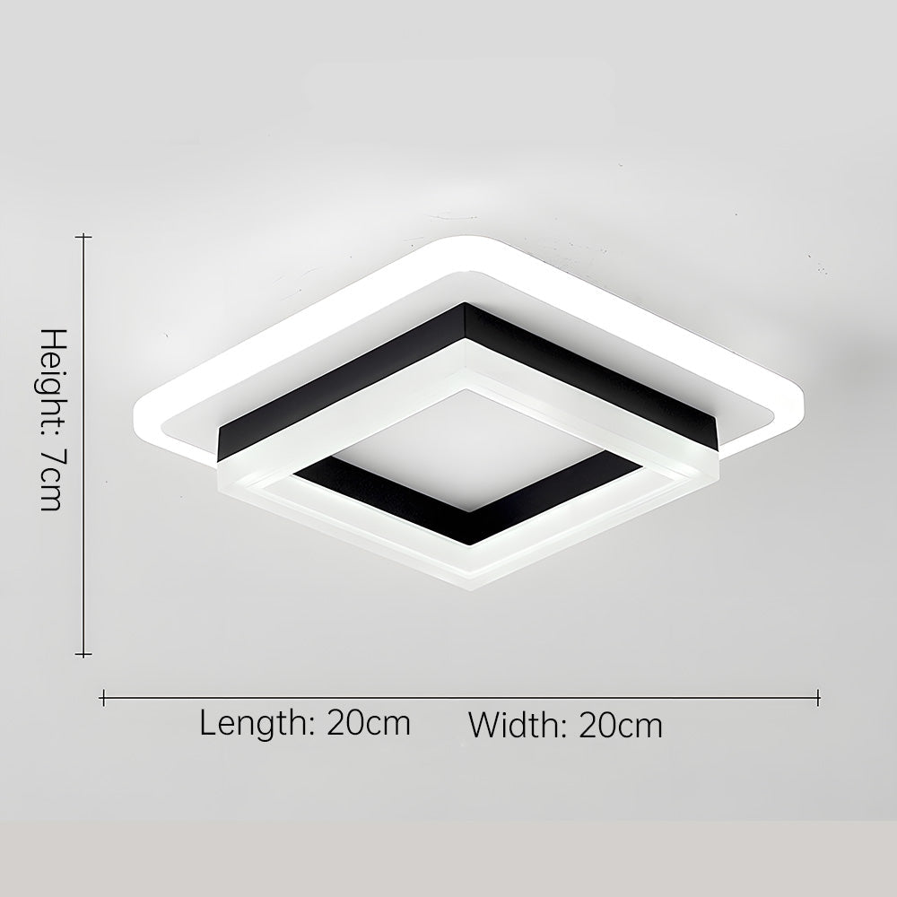Avtoit | Slim Square Modern LED Ceiling Light – Minimalist Flush-Mount for Soft Ambient Lighting