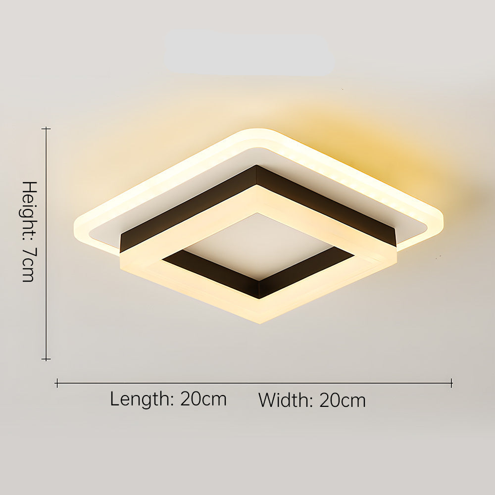 Avtoit | Slim Square Modern LED Ceiling Light – Minimalist Flush-Mount for Soft Ambient Lighting
