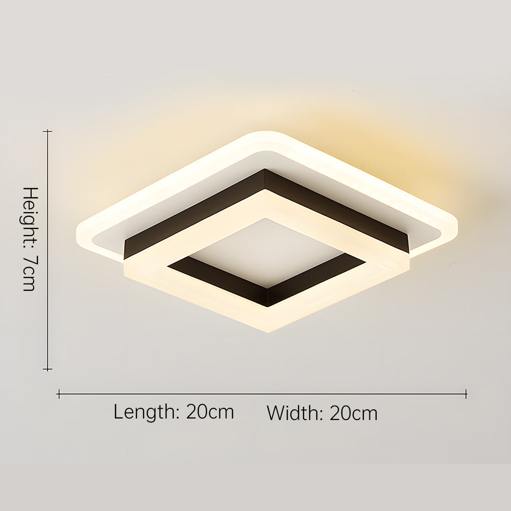 Avtoit | Slim Square Modern LED Ceiling Light – Minimalist Flush-Mount for Soft Ambient Lighting