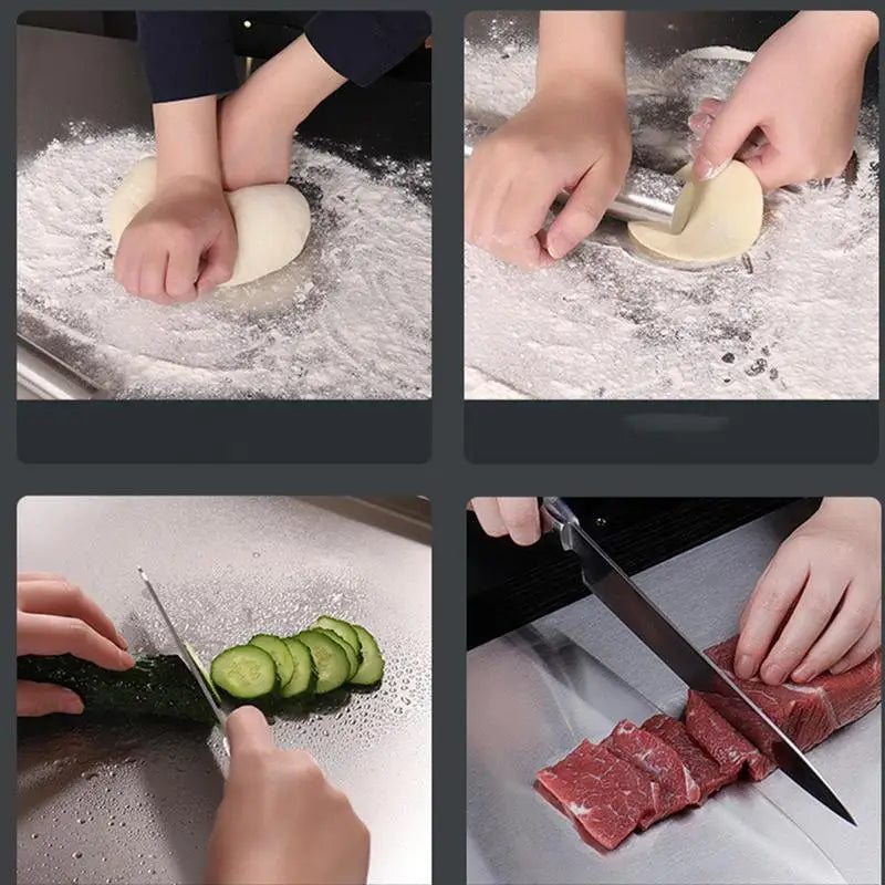 Avtoit | SteelEdge – Hygienic stainless steel cutting board with non-slip and sleek edge design