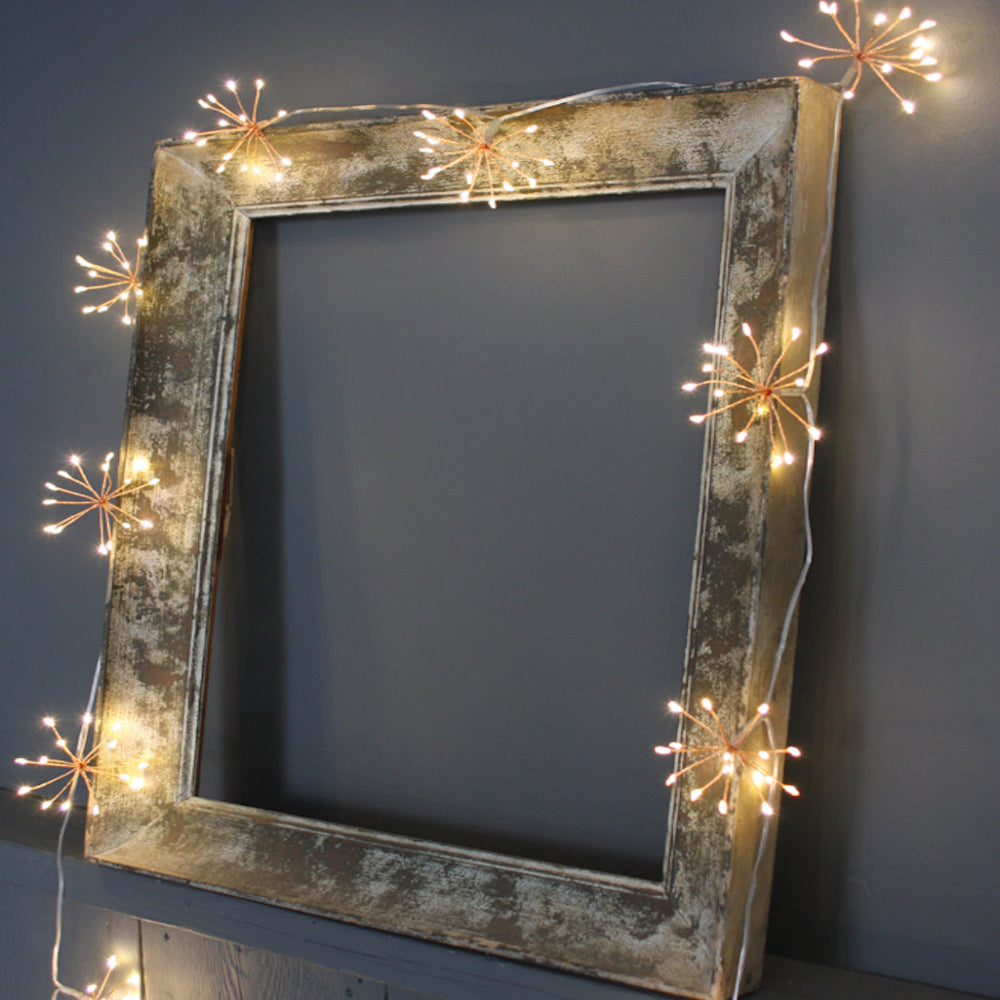 Avtoit | Starburra – Copper Starburst String Lights with Warm White LEDs for Indoor & Outdoor Decoration