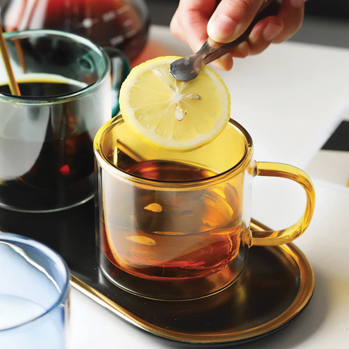 Avtoit | DoublyMug | Tinted glass mug for hot beverages