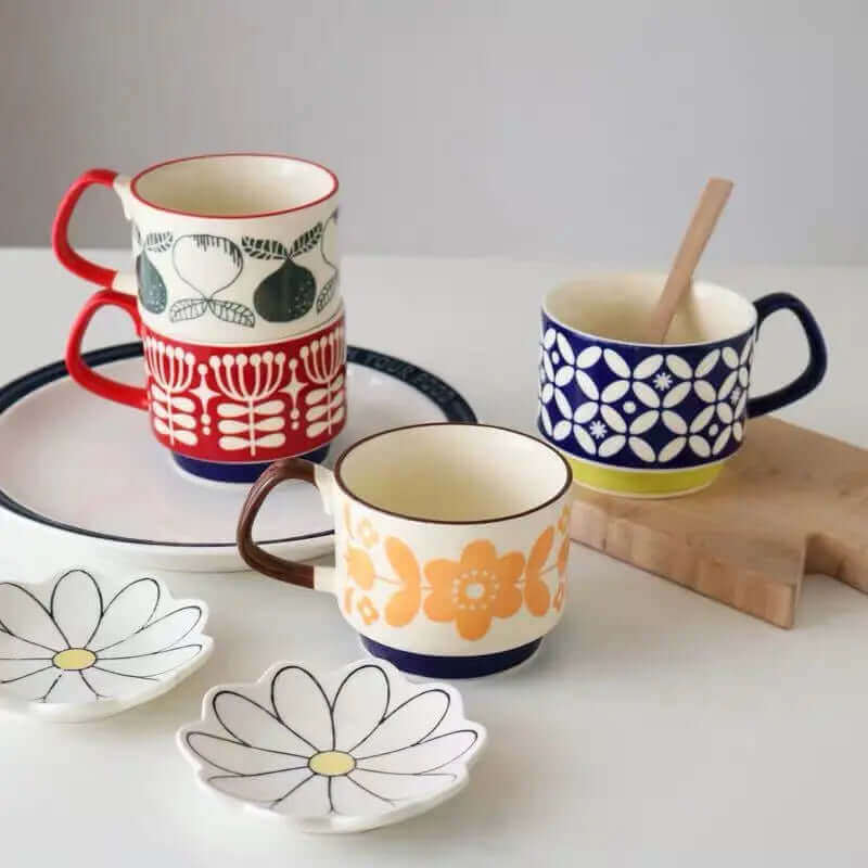 Avtoit | Outstanding Retro Coffee Mugs made of Ceramic – available in 8 different patterns