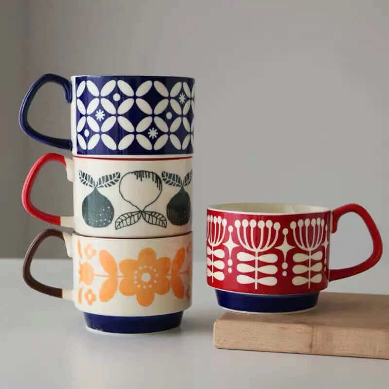 Avtoit | Outstanding Retro Coffee Mugs made of Ceramic – available in 8 different patterns