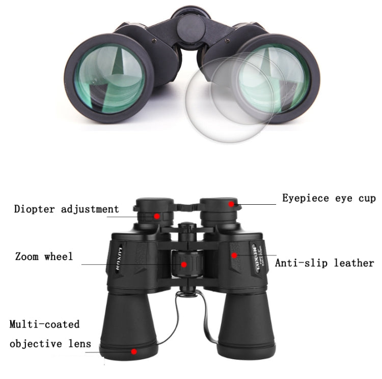 Avtoit | Luxun 20X50 Outdoor Binoculars Low Light Night Vision Non-Infrared High Performance Binoculars (Olive Green)