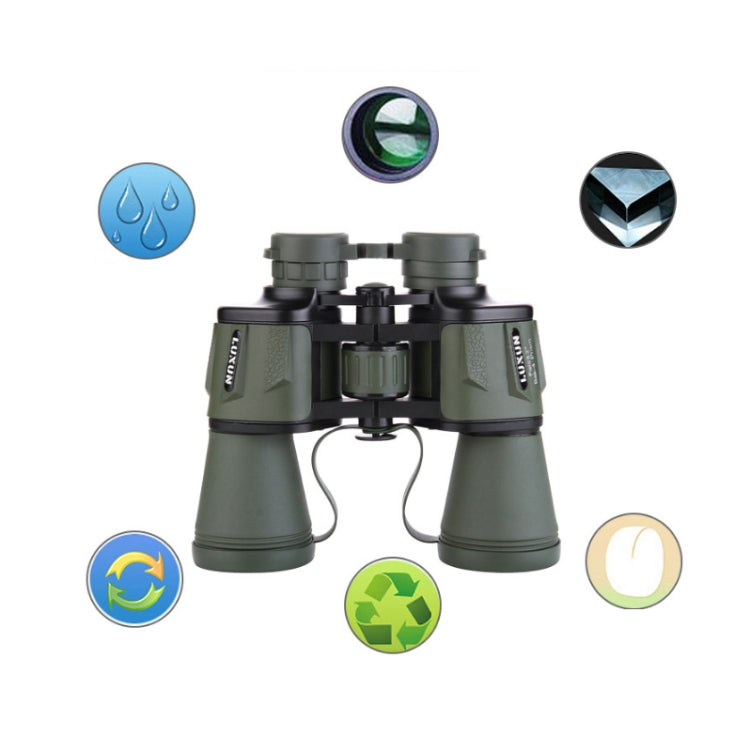 Avtoit | Luxun 20X50 Outdoor Binoculars Low Light Night Vision Non-Infrared High Performance Binoculars (Olive Green)