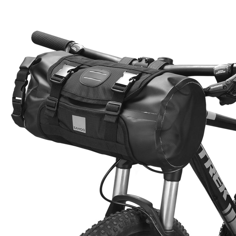 Avtoit | SAHOO 11L Enlarged Bicycle Front Bag Mountain Bike Clip Mesh Waterproof and Wear-resistant Handlebar Bag (Black)