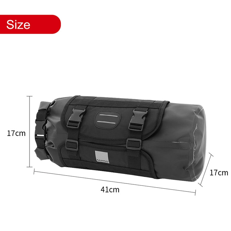 Avtoit | SAHOO 11L Enlarged Bicycle Front Bag Mountain Bike Clip Mesh Waterproof and Wear-resistant Handlebar Bag (Black)