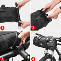 Avtoit | SAHOO 11L Enlarged Bicycle Front Bag Mountain Bike Clip Mesh Waterproof and Wear-resistant Handlebar Bag (Black)