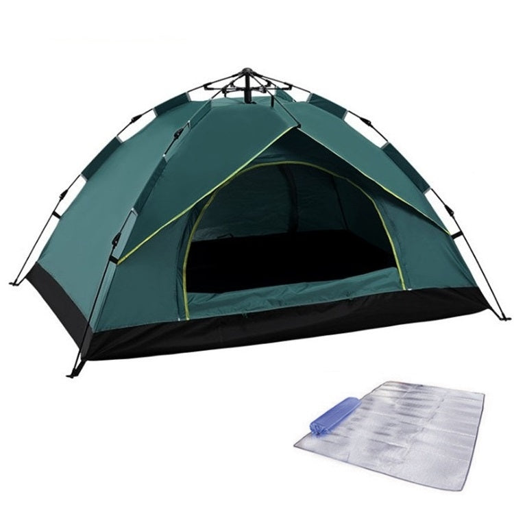 Avtoit | TC-014 Outdoor Beach Travel Camping Automatic Spring Multi-Person Tent For 2 People (Green+Mat)