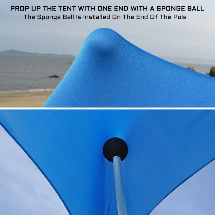 Avtoit | Outdoor Beach Lycra Canopy Camping Tent Sunshade Fishing Tent, Size: 210x160x150cm(Blue)