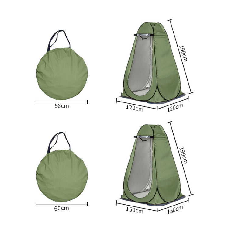 Avtoit | Outdoor Camping Toilet Tent Automatic Shower Tent, Style: Single Person (Olive Green)