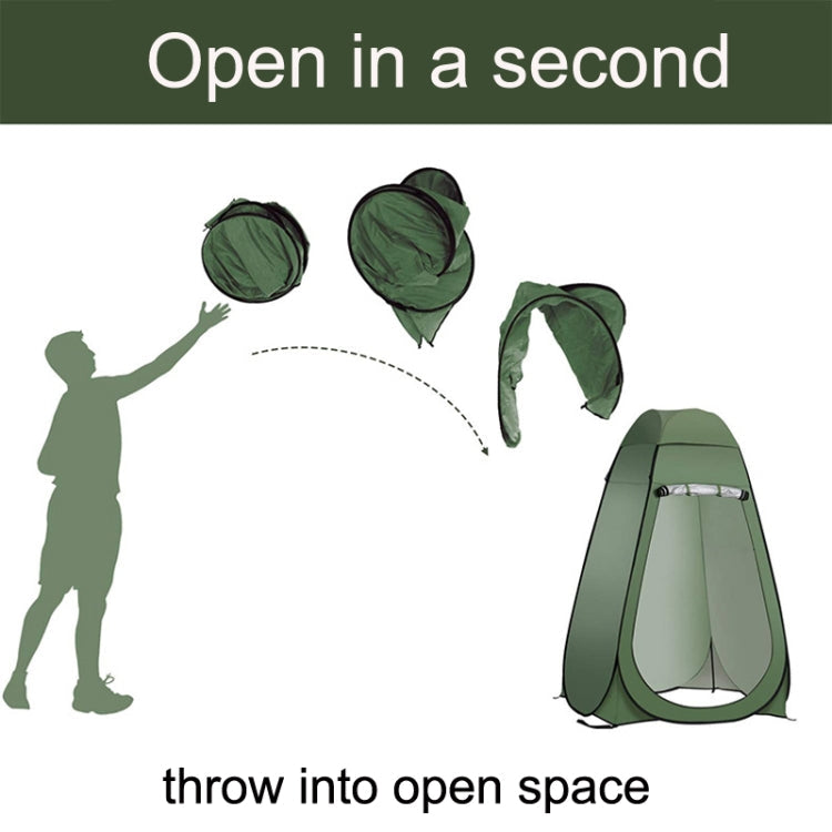 Avtoit | Outdoor Camping Toilet Tent Automatic Shower Tent, Style: Single Person (Olive Green)