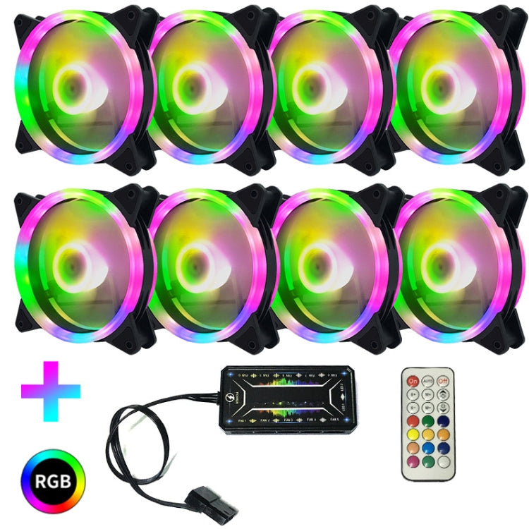 Avtoit | Computer CPU RGB glowing radiator 8 fans + remote control