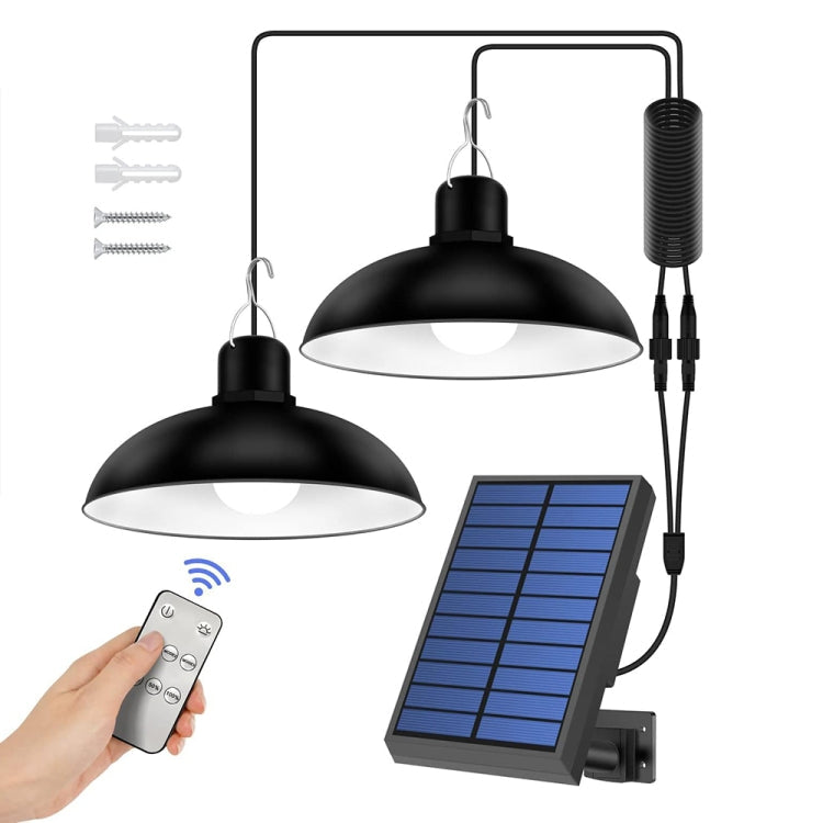 Avtoit | IP65 Waterproof Outdoor Solar LED Light Bulb Chandelier Indoor Lights, Specification: Simple White Light with Remote Control