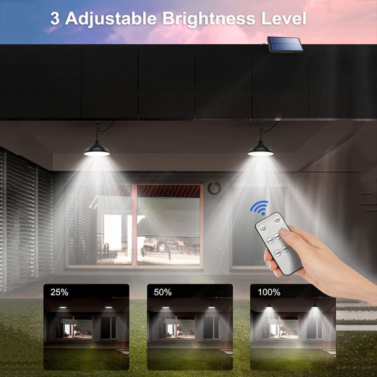 Avtoit | IP65 Waterproof Outdoor Solar LED Light Bulb Chandelier Indoor Lights, Specification: Simple White Light with Remote Control