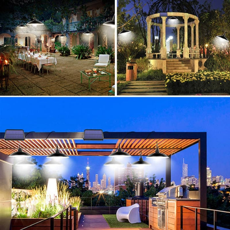 Avtoit | IP65 Waterproof Outdoor Solar LED Light Bulb Chandelier Indoor Lights, Specification: Simple White Light with Remote Control