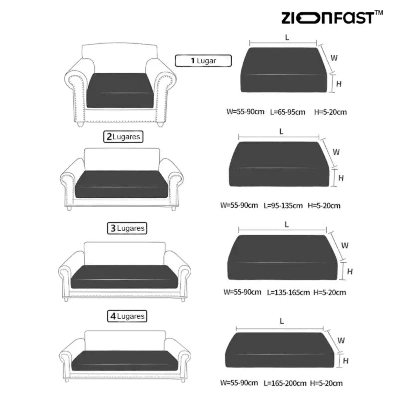 Avtoit | Waterproof elastic sofa cover - Zion™