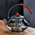 Avtoit | Thesora – Premium Glass Brew Teapot with Removable Infuser & Wooden Handle (750ml)