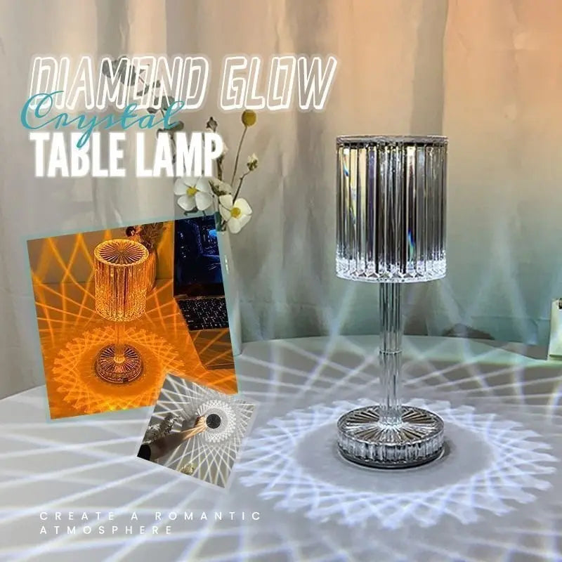 Avtoit | Touch crystal lamp - 3-level dimmable light colors with elegant diamond cut!