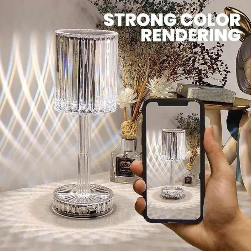 Avtoit | Touch crystal lamp - 3-level dimmable light colors with elegant diamond cut!