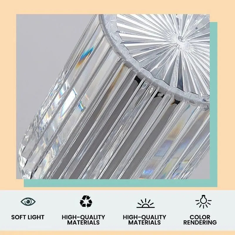 Avtoit | Touch crystal lamp - 3-level dimmable light colors with elegant diamond cut!