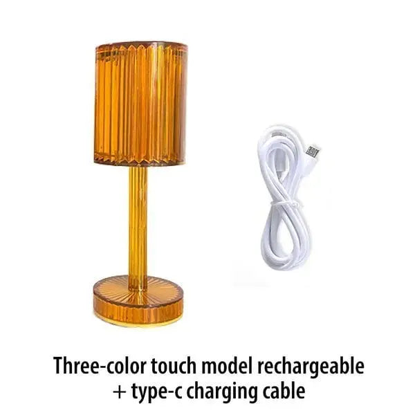 Avtoit | Touch crystal lamp - 3-level dimmable light colors with elegant diamond cut!