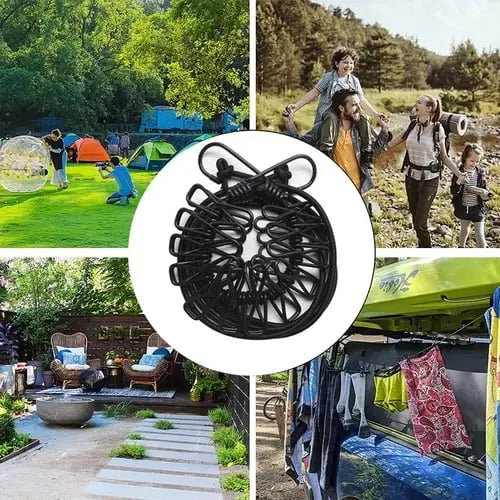 Avtoit | Portable Clothesline with Clips – Ideal for Travel, Camping & Balcony