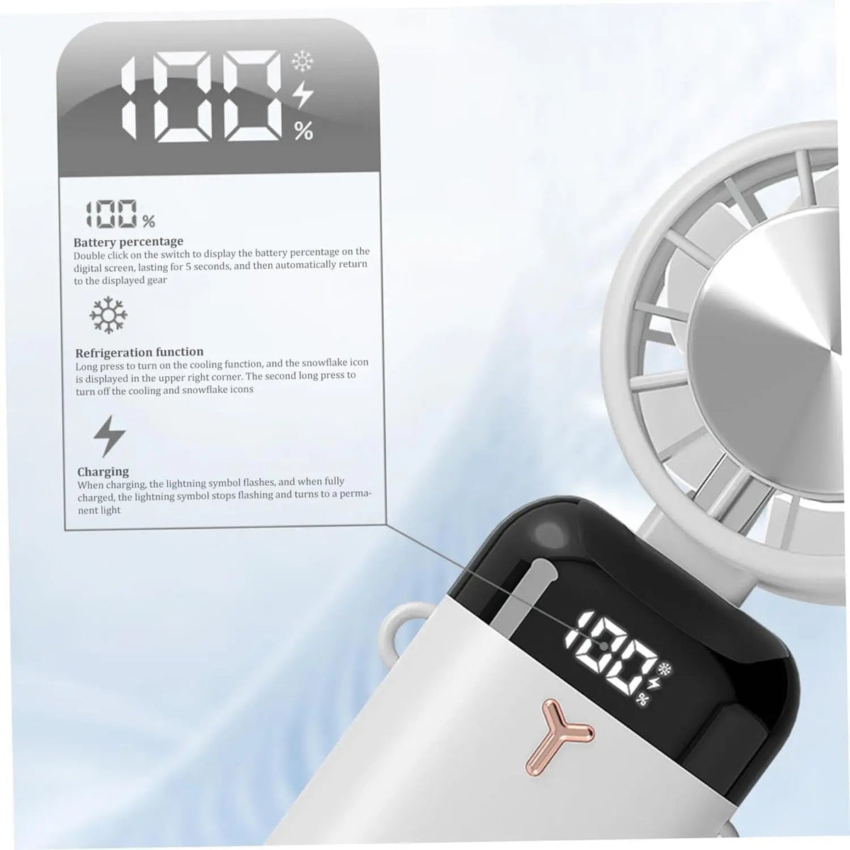 Avtoit | Portable electric cooling fan with ice compression function