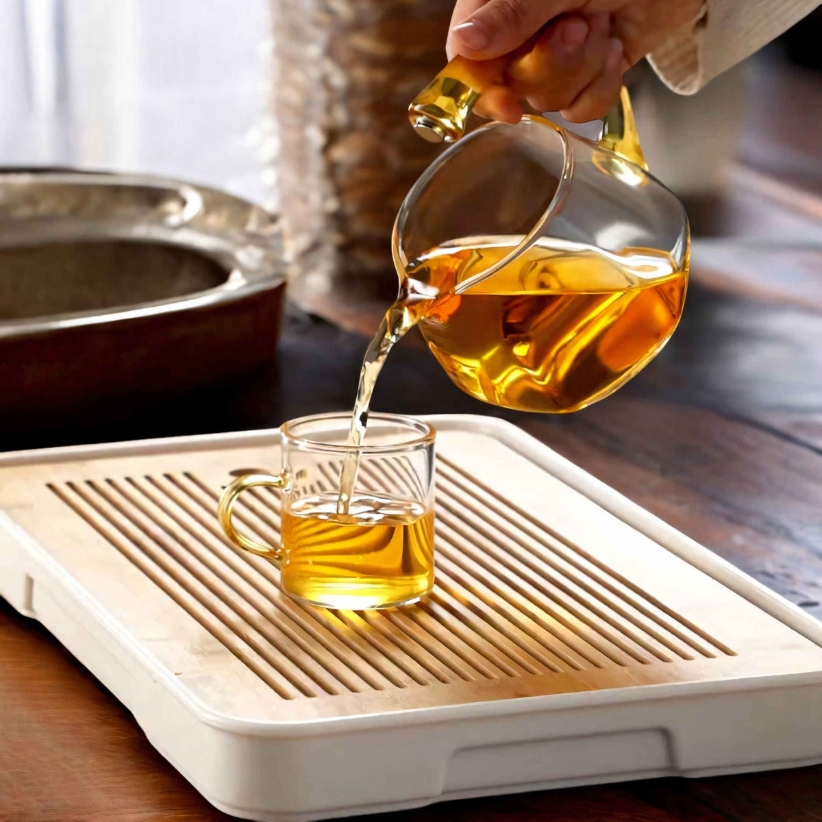 Avtoit | TranquiliTea – Magnetic Glass Infuser Teapot for Enhanced Flavour & Wellness