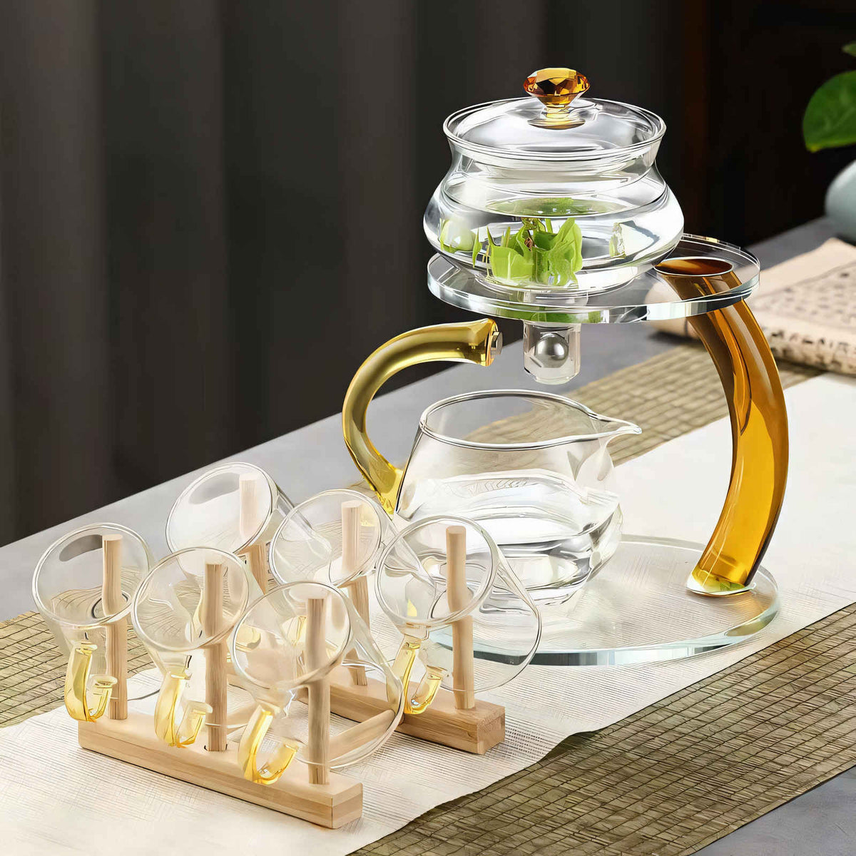 Avtoit | TranquiliTea – Magnetic Glass Infuser Teapot for Enhanced Flavour & Wellness