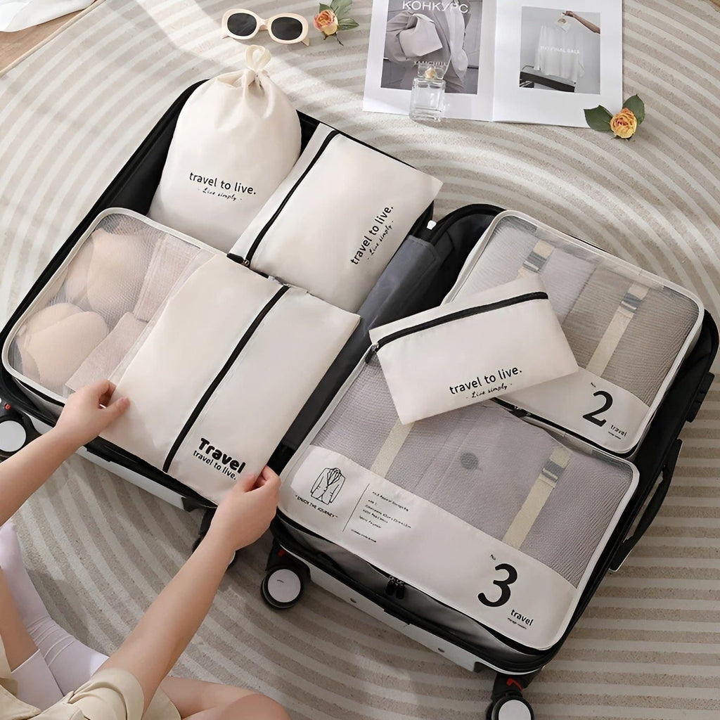 Avtoit | 7-Piece Travel Packing Cube Set – Lightweight Compression Travel Organiser Bags for Suitcase & Luggage