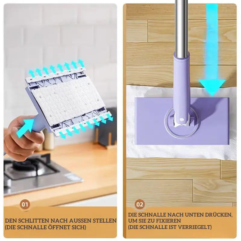 Avtoit | Cloth Switching Mini Mop (With 100 Cleaning Sheets)