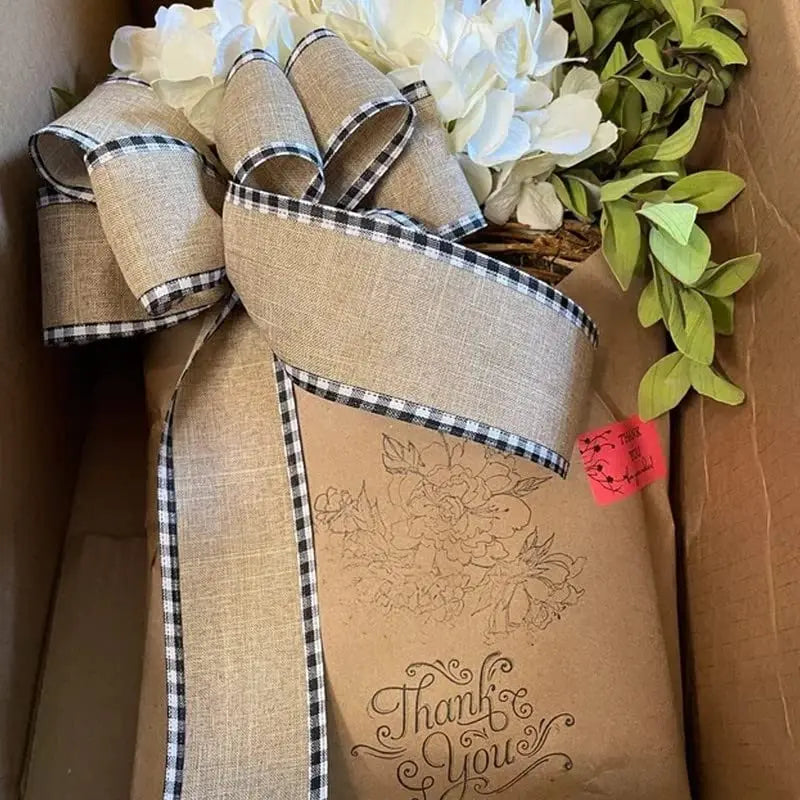 Avtoit | Door hanger with cream hydrangeas – rattan basket wreath with artificial flowers