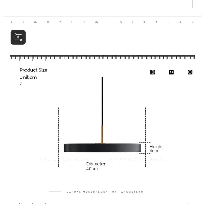 Avtoit | Futuristic Metal LED Suspension Lamp