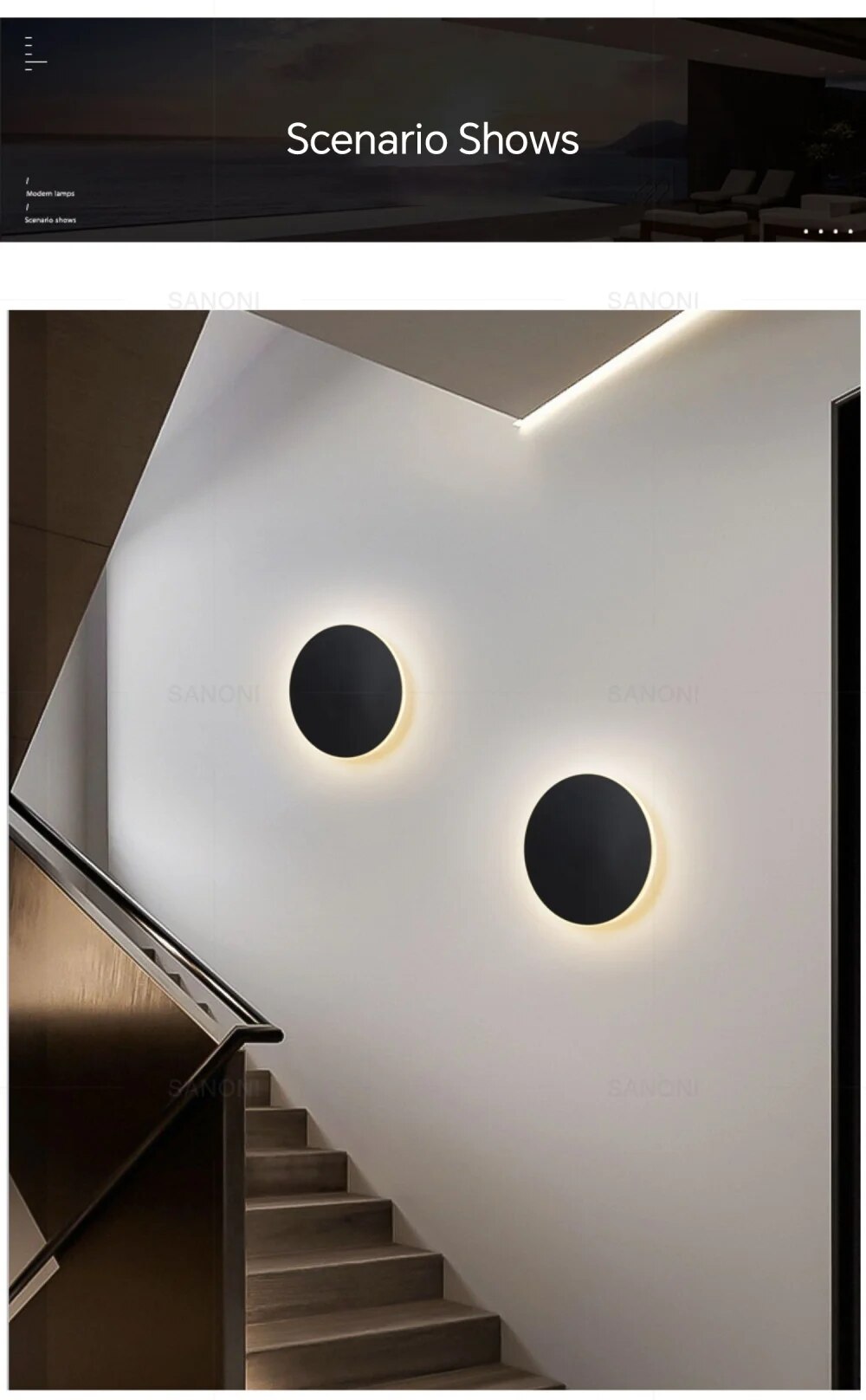 Avtoit | Modern round LED wall lamp for stylish ambient lighting