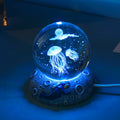 Avtoit | AquaGlobe Crystal Ball Night Light | Underwater World LED Lamp | Mood Light & Decor for Home