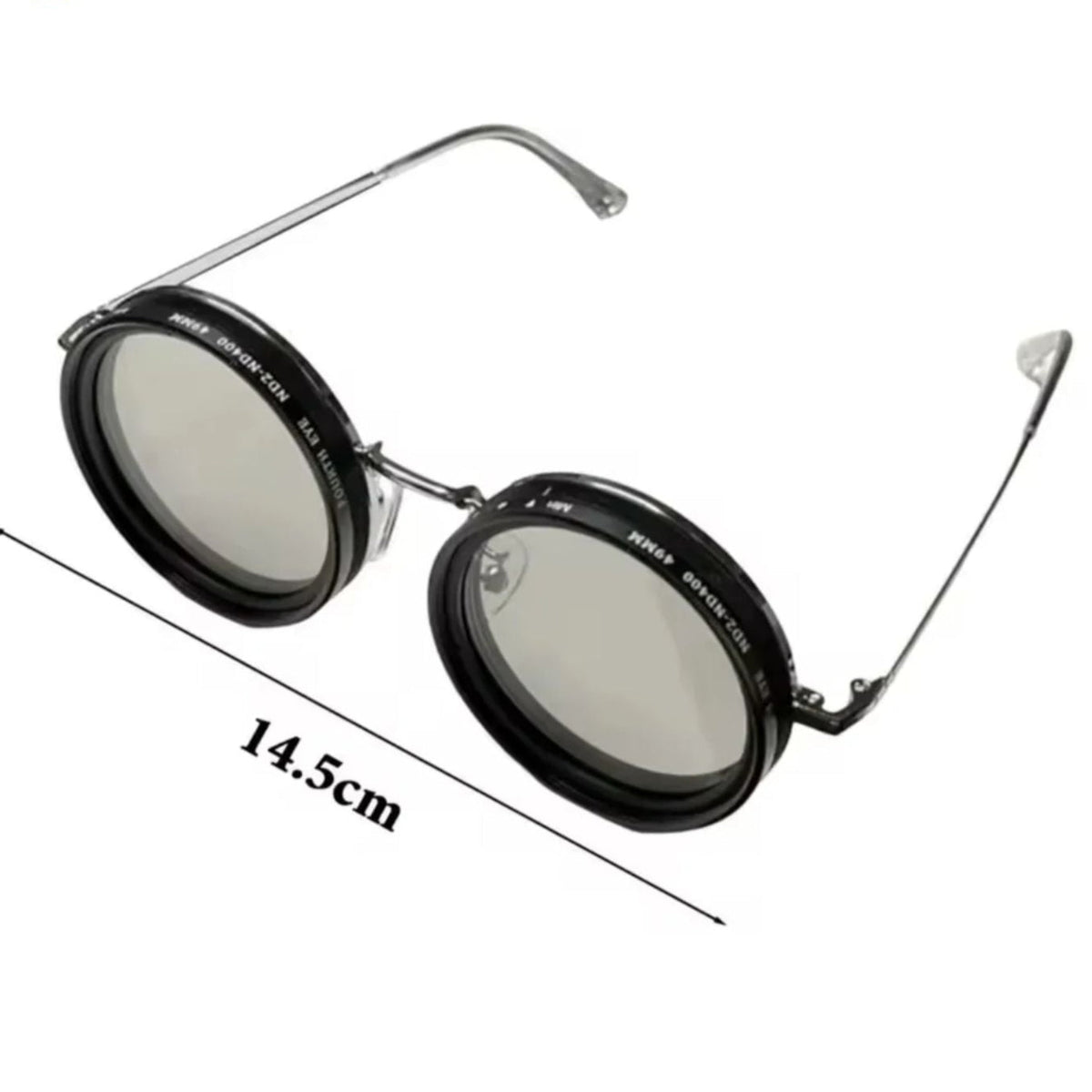 Avtoit | Unisex Round Polarised Sunglasses – Adjustable Light Reduction – Premium Metal Frame