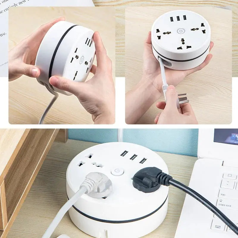 Avtoit | Universal power strip with retractable cable & USB ports