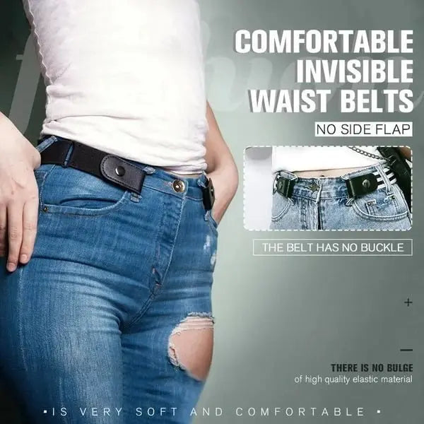 Avtoit | Invisible elastic waistband belts without buckle – The perfect belt for women's jeans!