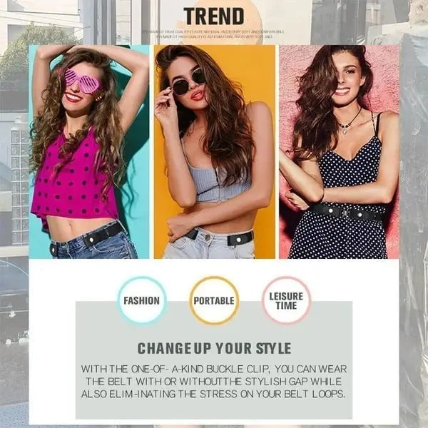 Avtoit | Invisible elastic waistband belts without buckle – The perfect belt for women's jeans!
