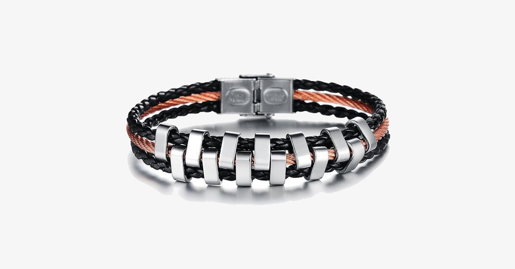 Avtoit | Rough Tracks Stainless Steel Men's Bracelet
