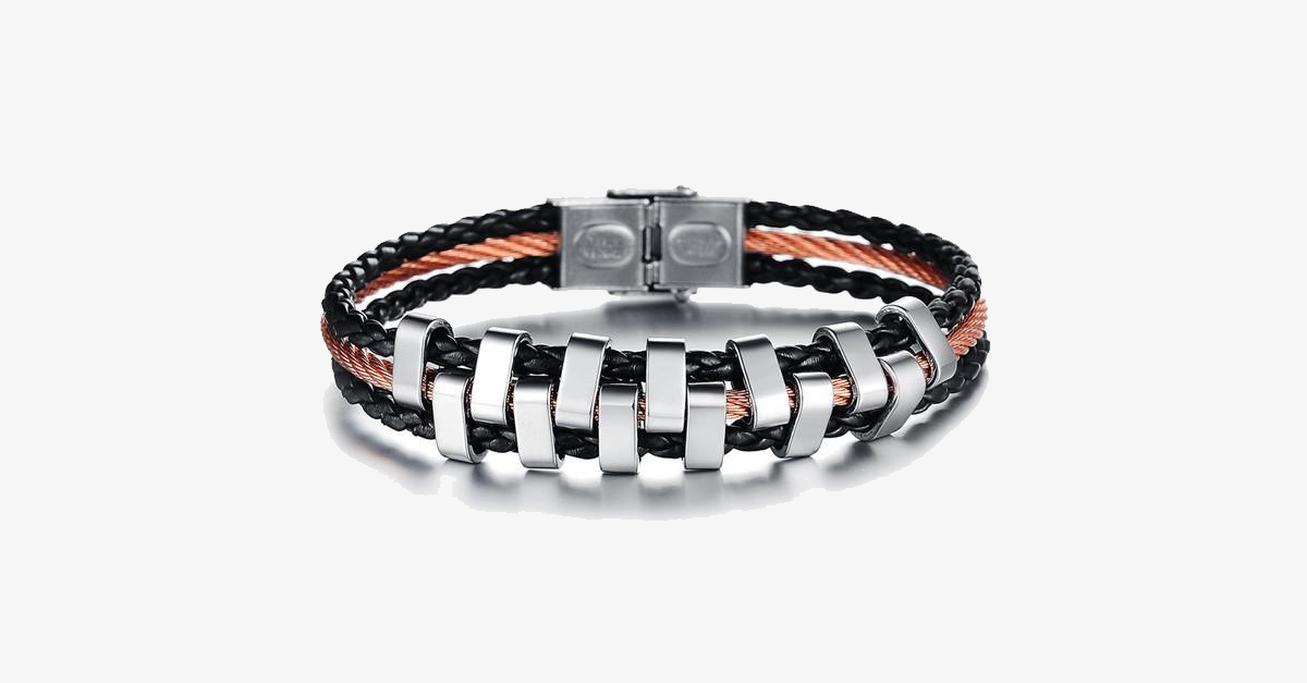 Avtoit | Rough Tracks Stainless Steel Men's Bracelet