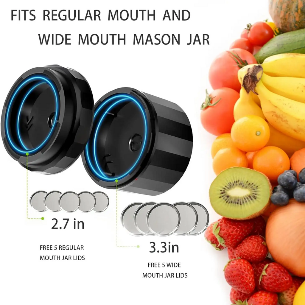 Avtoit | Electric Mason Jar Vacuum Sealer Set - Preserve Freshness Quickly!