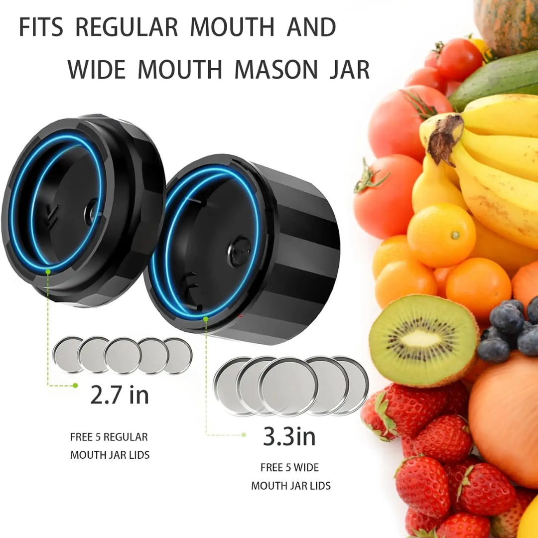 Avtoit | Electric Mason Jar Vacuum Sealer Set - Preserve Freshness Quickly!