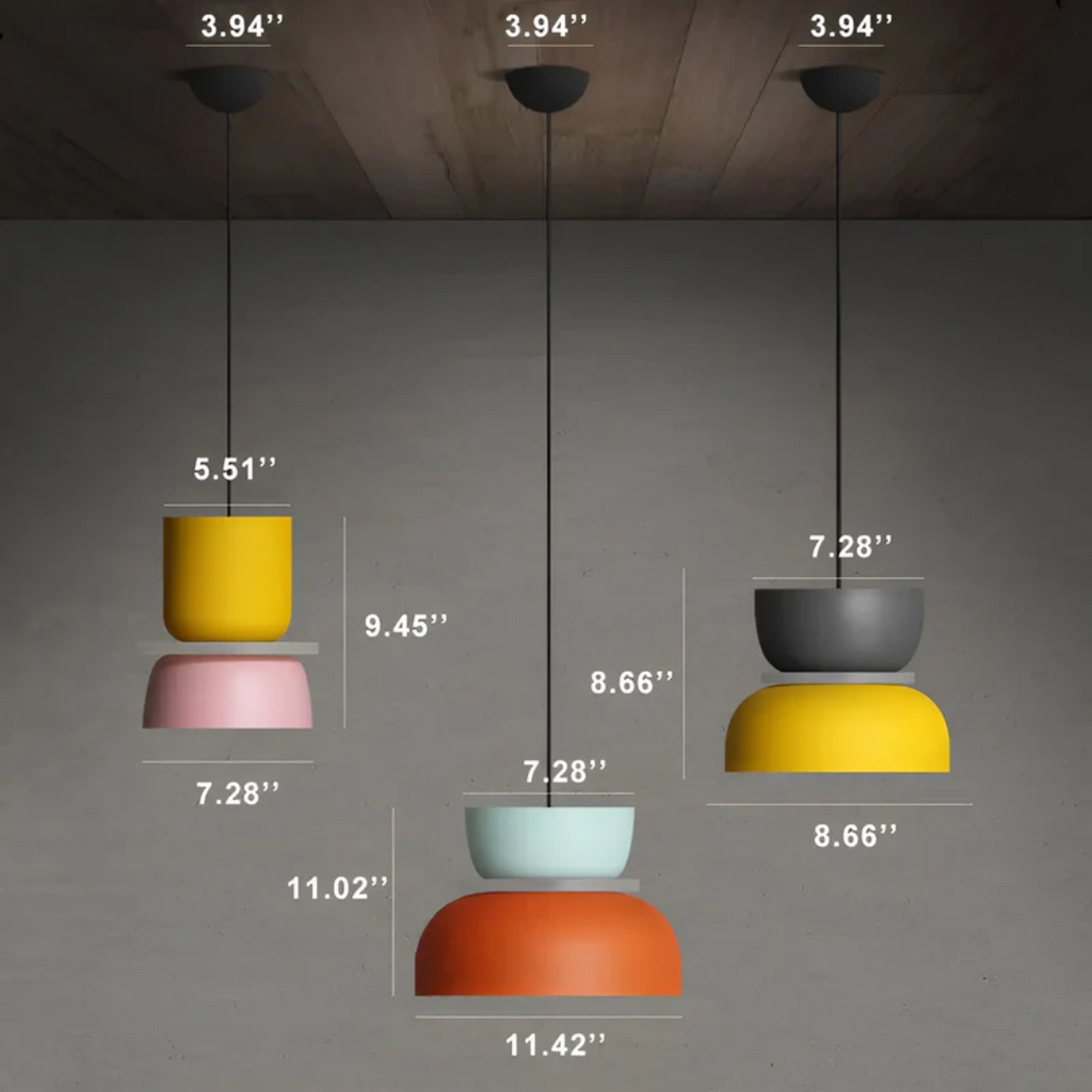 Avtoit | VividGlow – Colourful Macaron LED Pendant Light | Modern, Stylish & Energy-Efficient