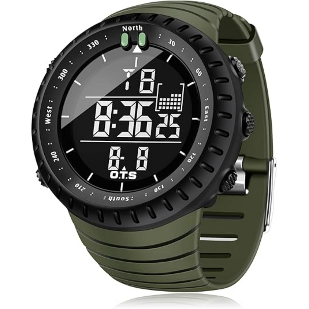 Avtoit | Henry Waterproof Men’s Digital Sports Watch – Shockproof, Tactical & LED Backlit Outdoor Timepiece