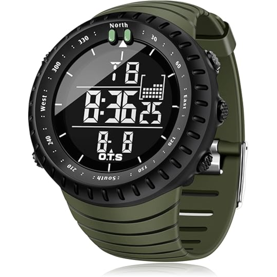 Avtoit | Henry Waterproof Men’s Digital Sports Watch – Shockproof, Tactical & LED Backlit Outdoor Timepiece
