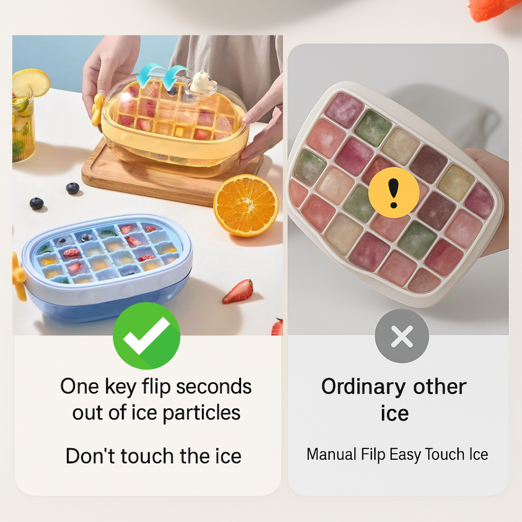 Avtoit | Cute Cartoon Rotating Knob Ice Cube Tray
